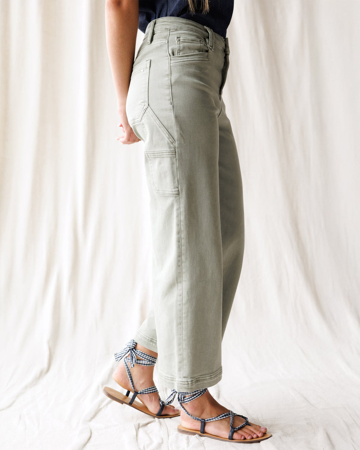 High-Rise Utility Crop Pants