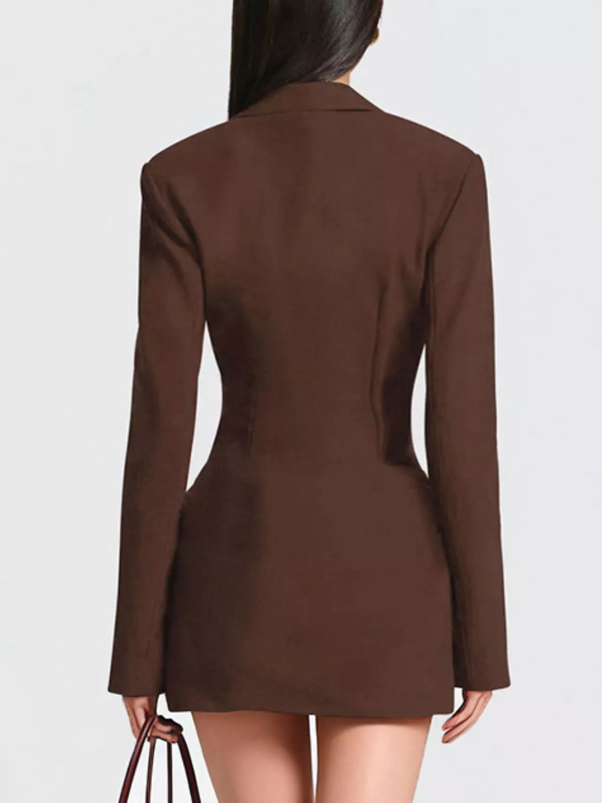 Long-Sleeve Blazer Mini Dress