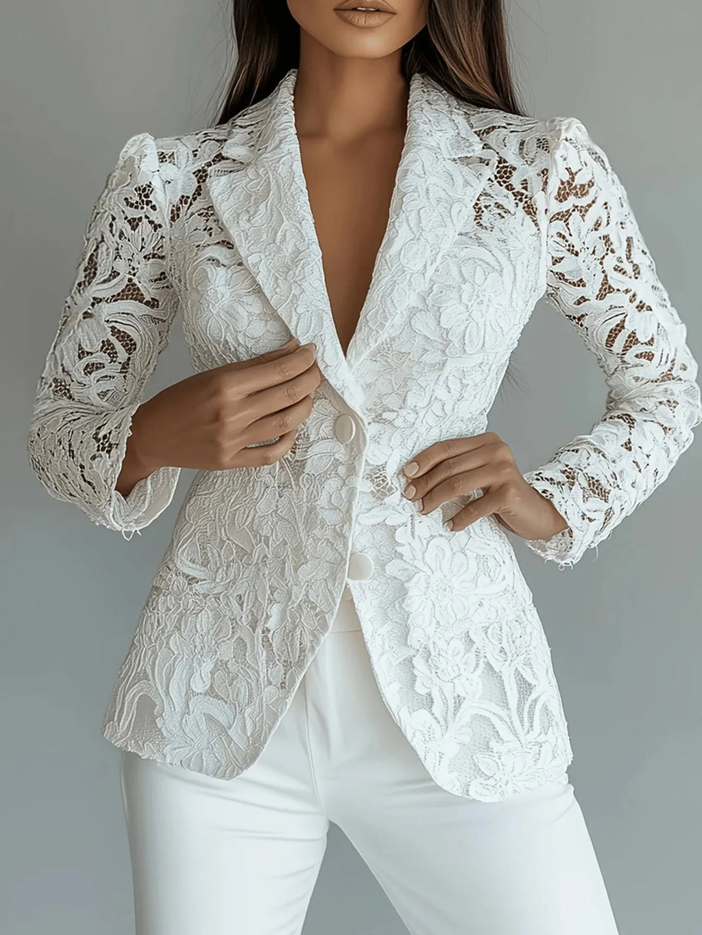 Floral Lace Blazer