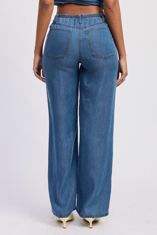 Waverly Wide-Leg Lyocell Pants — additional view 3