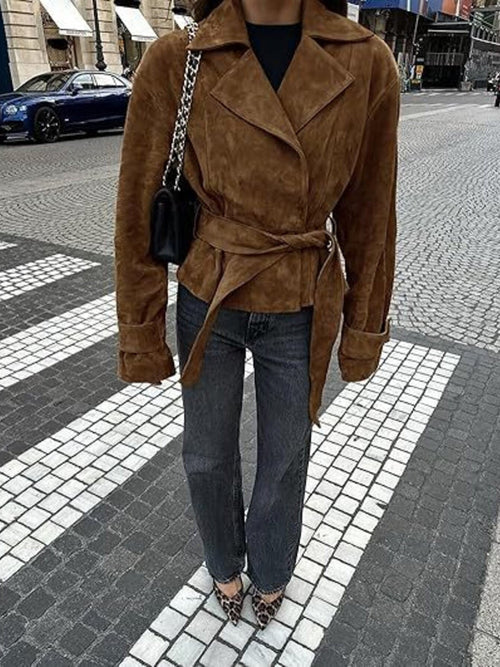 Belted Textured Jacket — additional view 2