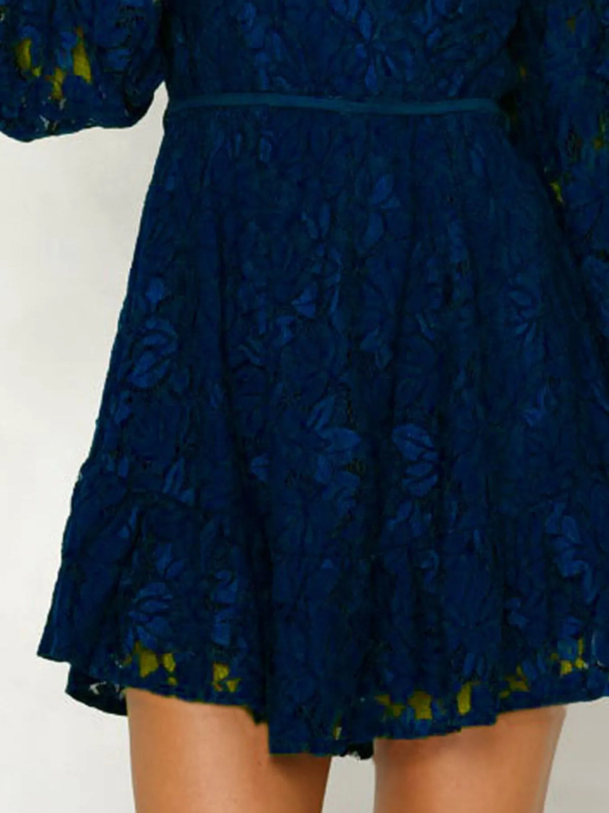 Lace Tie-Detail Mini Dress — additional view 12