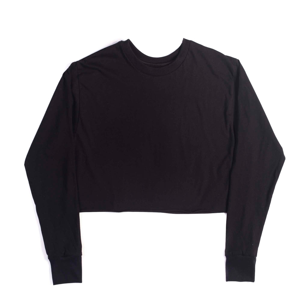 6045 - CLOSEOUT Women's Cropped Long Sleeve Tee