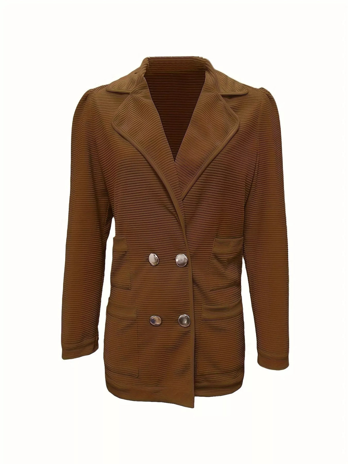 Textured Double-Breasted Blazer — additional view 8