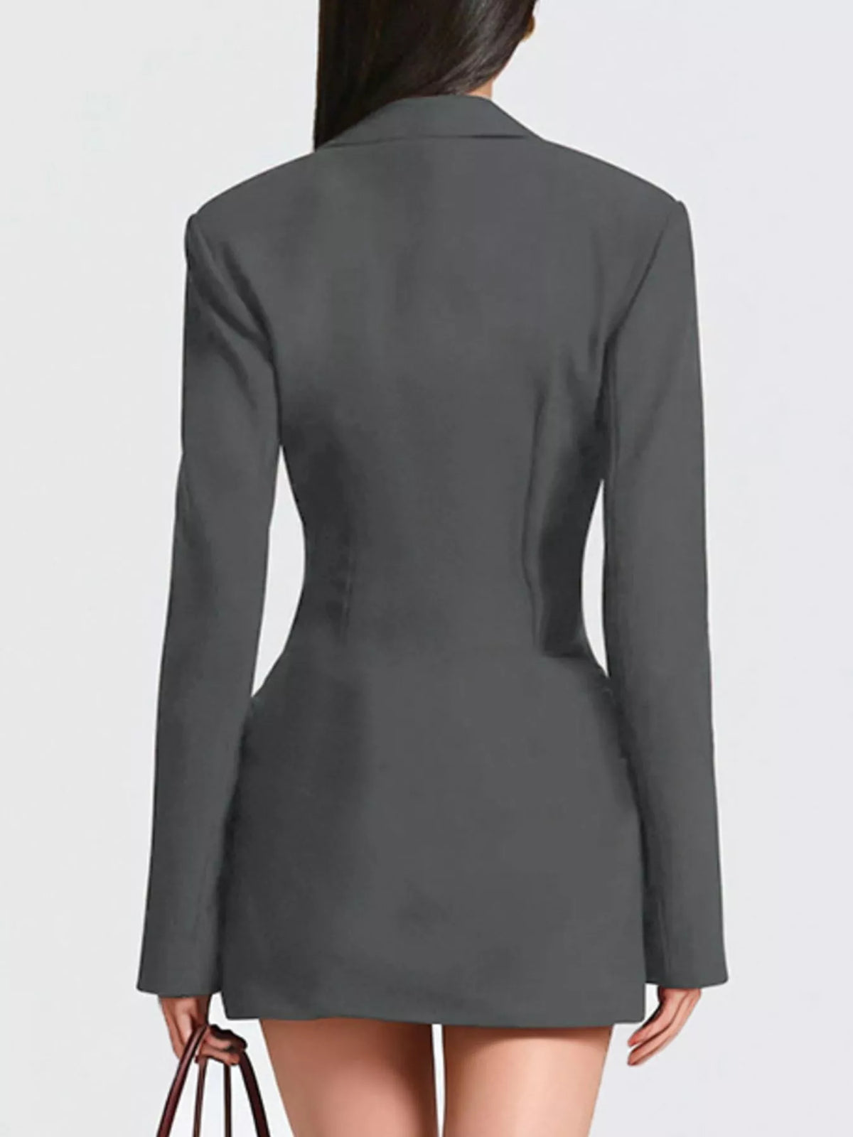 Long-Sleeve Blazer Mini Dress