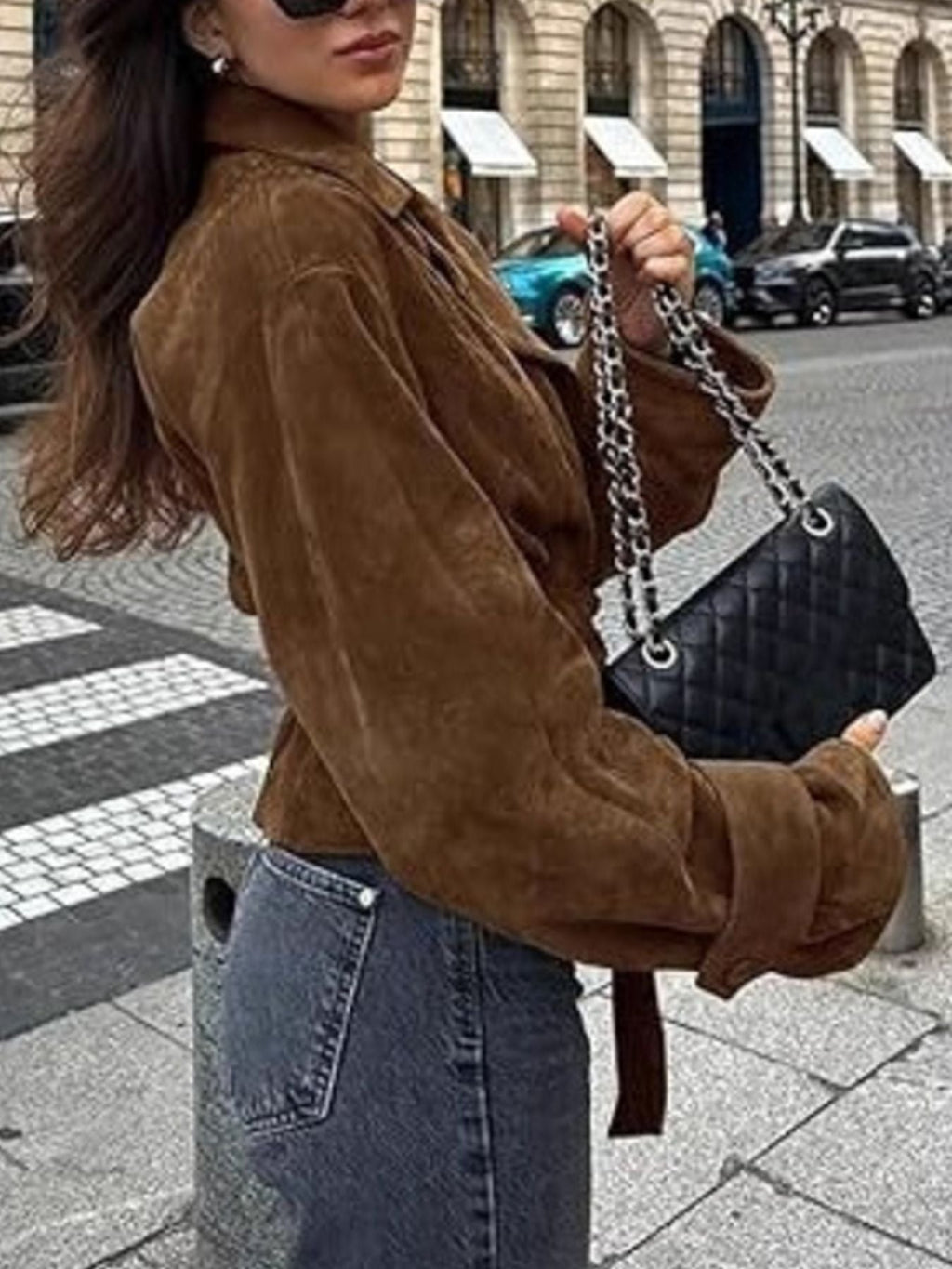 Belted Textured Jacket — additional view 4