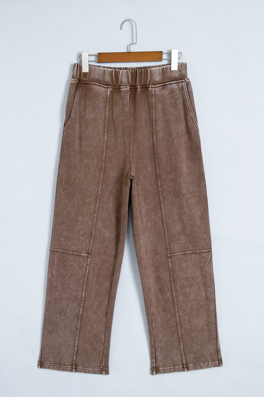 Lola Mineral Wash Seam Detail Elastic Waist Barrel Pants — additional view 4