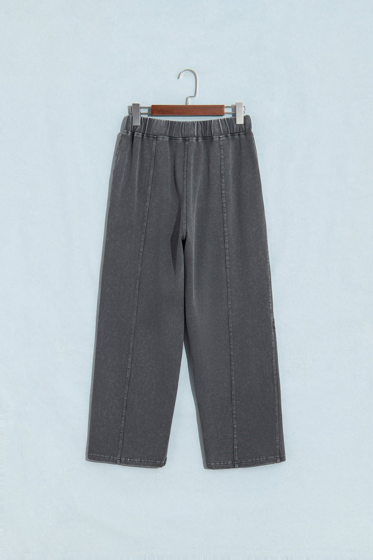 Lola Mineral Wash Seam Detail Elastic Waist Barrel Pants — additional view 16