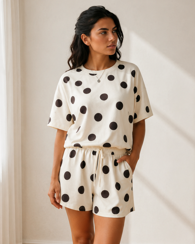 Myla Drawstring Elastic Waist Short Set — additional view 2