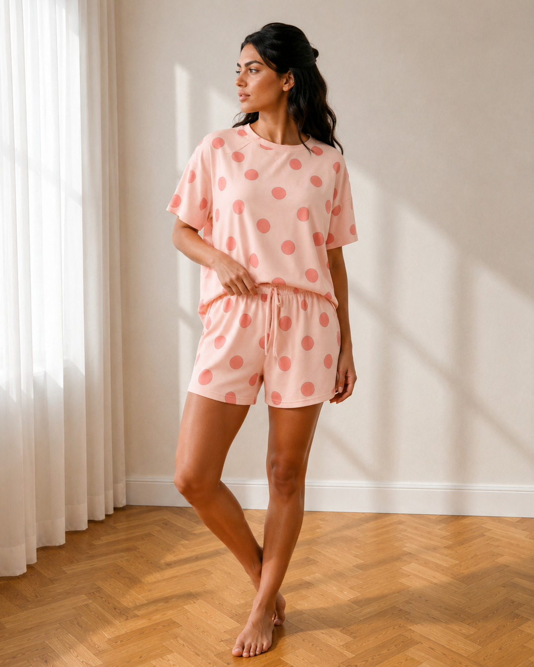 Myla Drawstring Elastic Waist Short Set — additional view 10