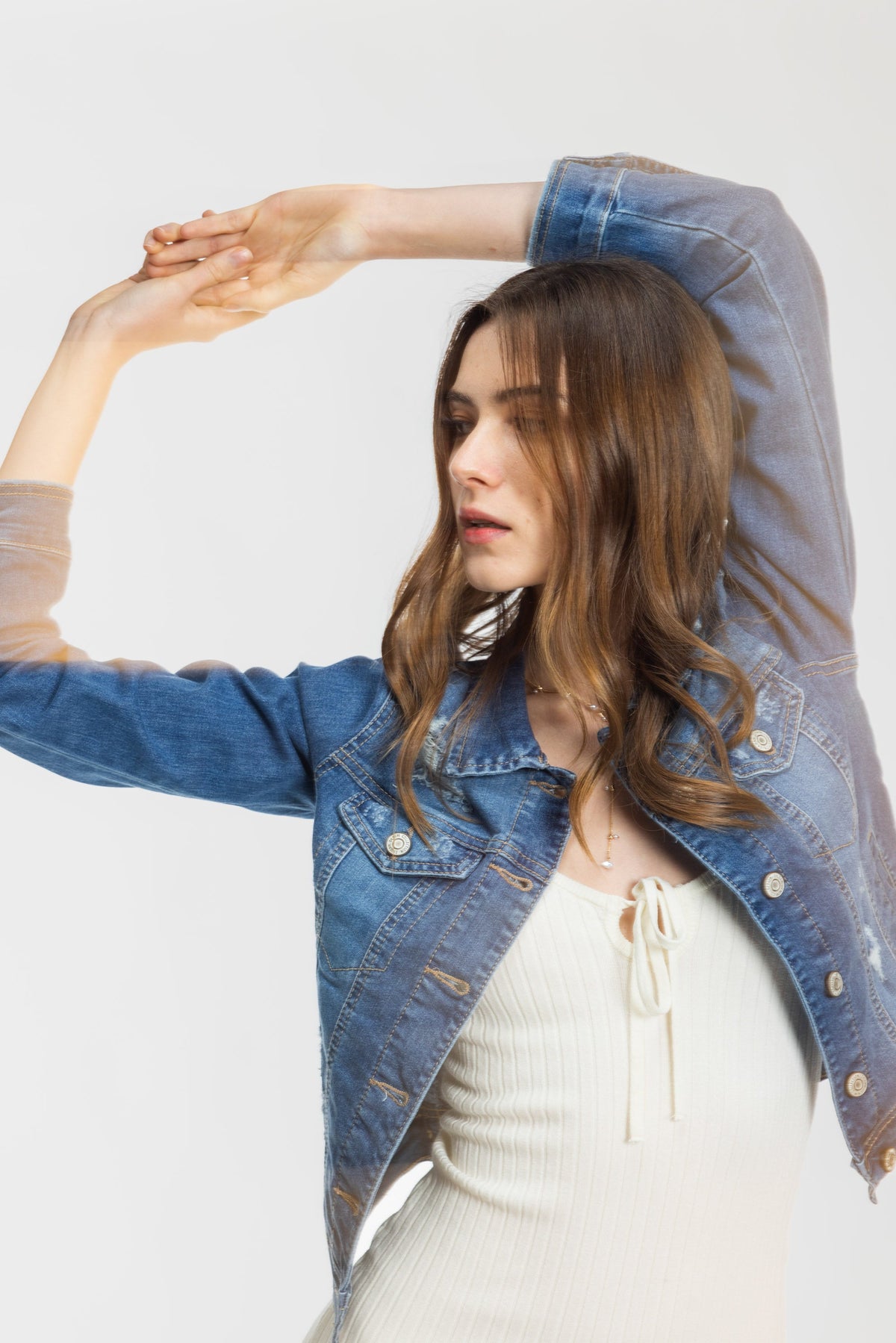 Classic Destructed Denim Jacket