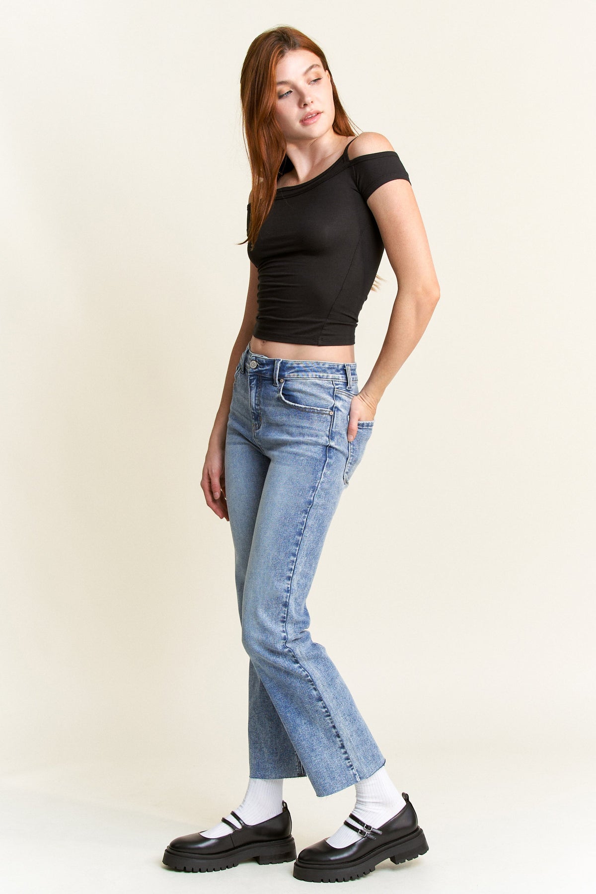 High Rise Classic Straight Jeans — additional view 7