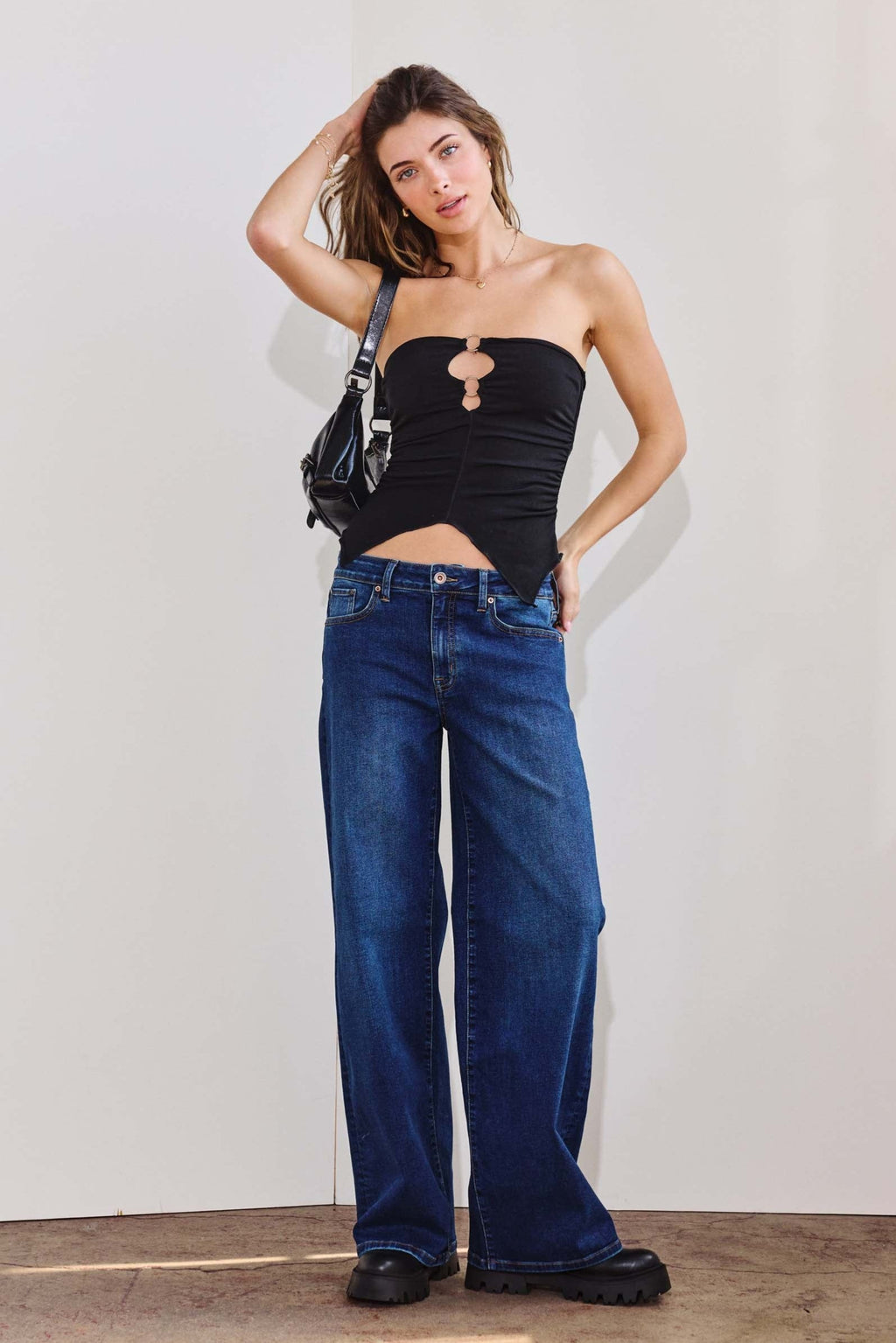 High Rise Wide Leg Jeans — additional view 5