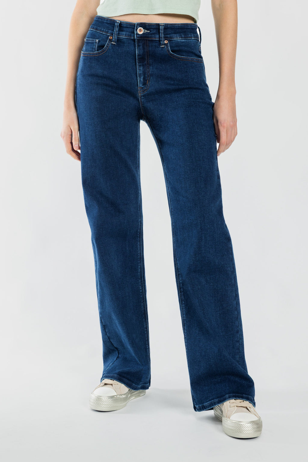 Mid Waist Relaxed Wide Leg Jeans — additional view 2