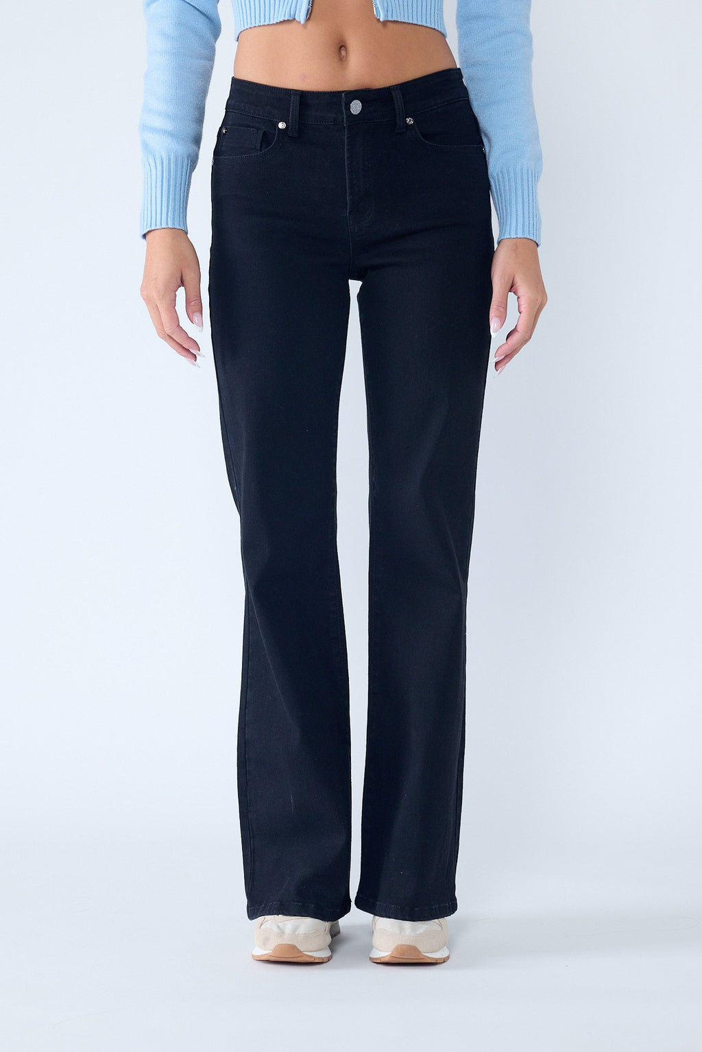 Rinse-Wash Wide-Leg Jeans — additional view 5