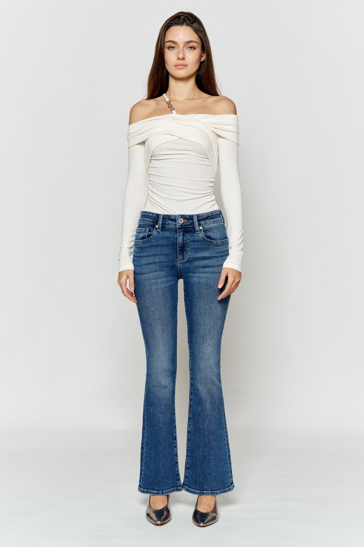 Stonewash Bootcut Jeans — additional view 3