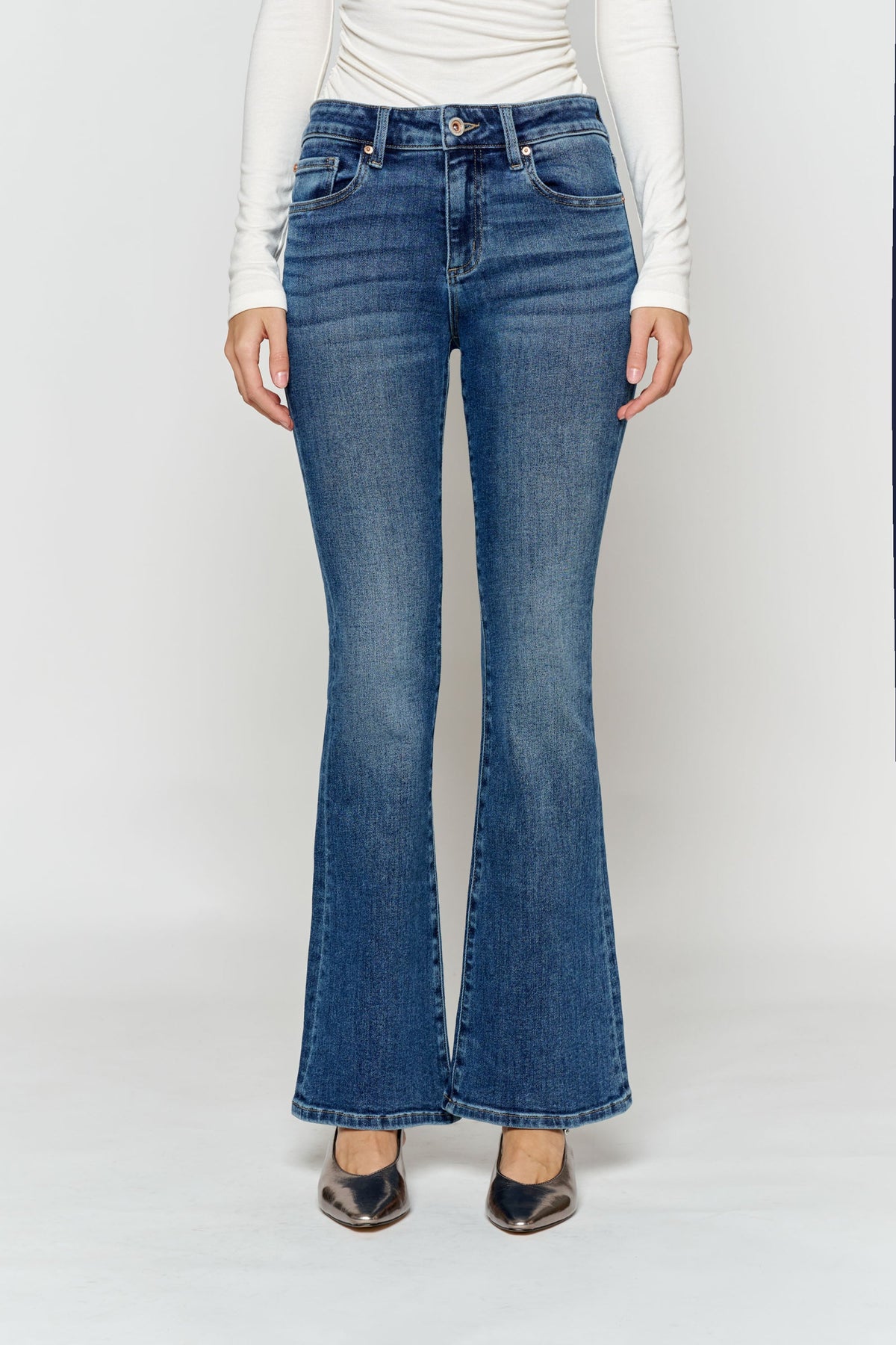Stonewash Bootcut Jeans — additional view 4