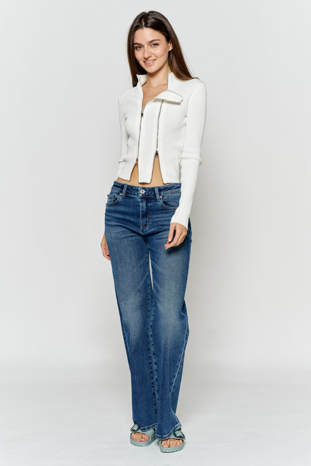 High Rise Wide Leg Jeans — additional view 4