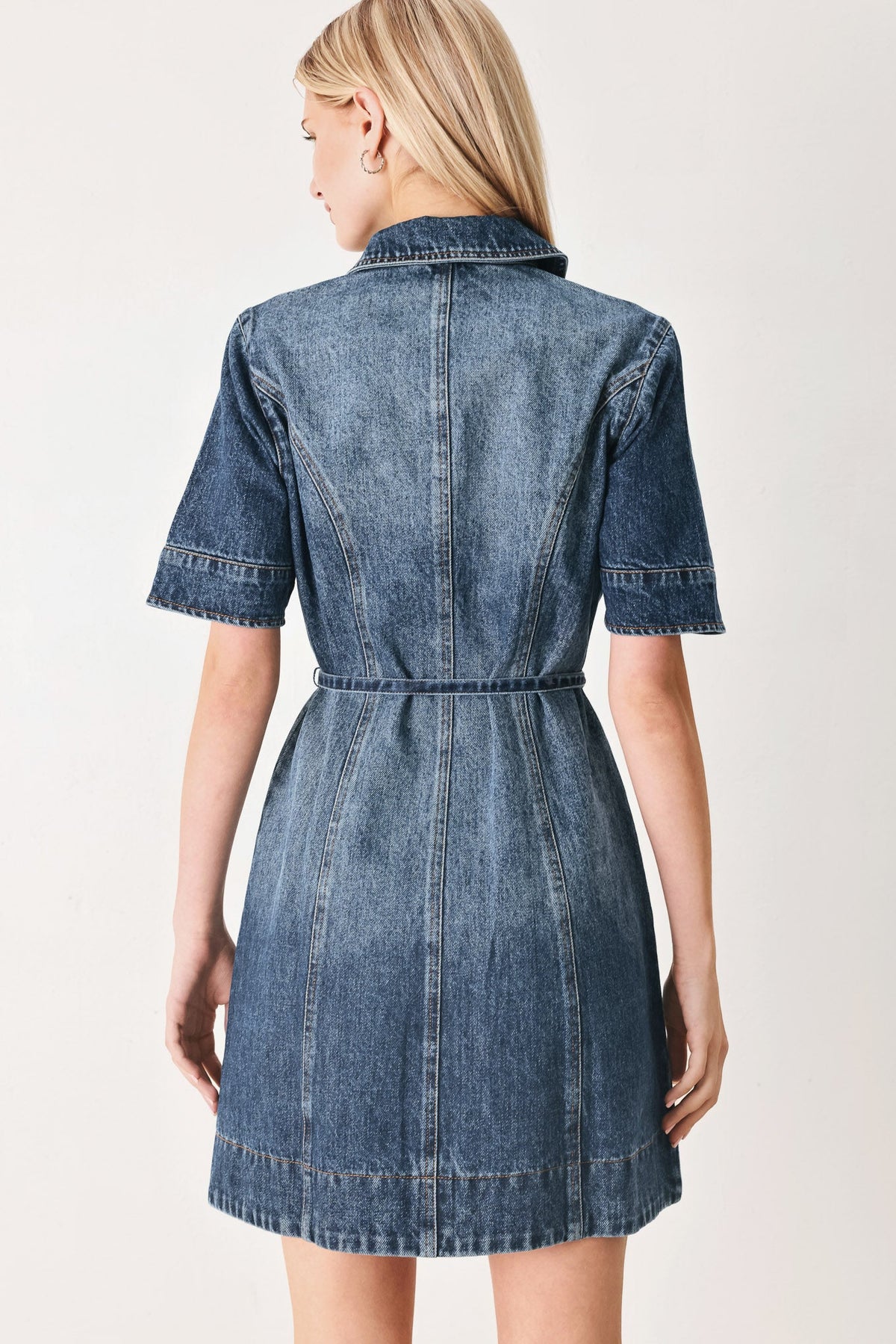 POWER IN DENIM MINI DRESS — additional view 6