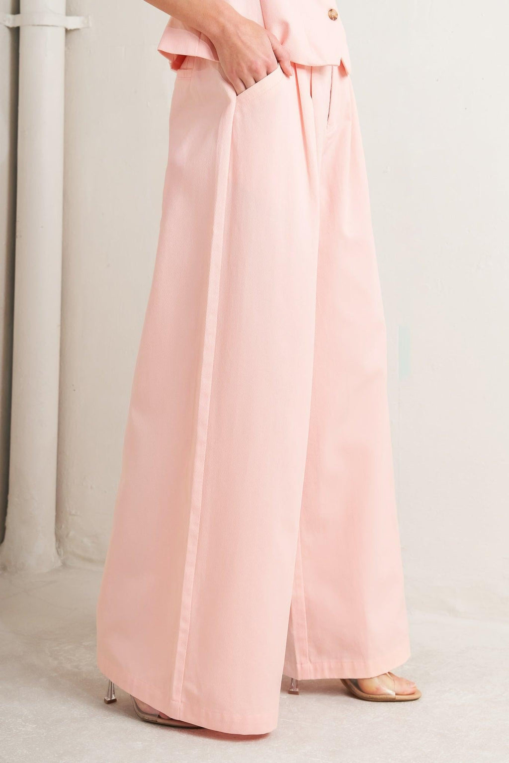 Pleated Buckle-Detail Pants — additional view 10