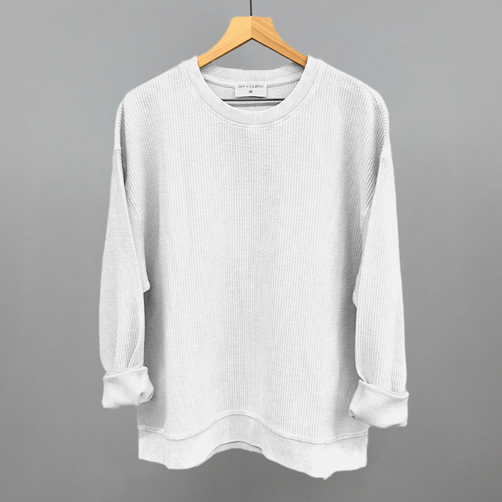 Oversized Corded Crew
