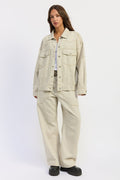 Zofia Oversized Twill Jacket — additional view 4