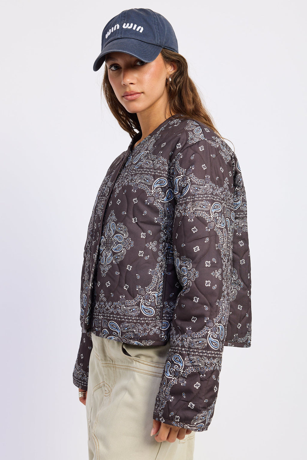 Penelope Quilted Paisley Jacket — additional view 2