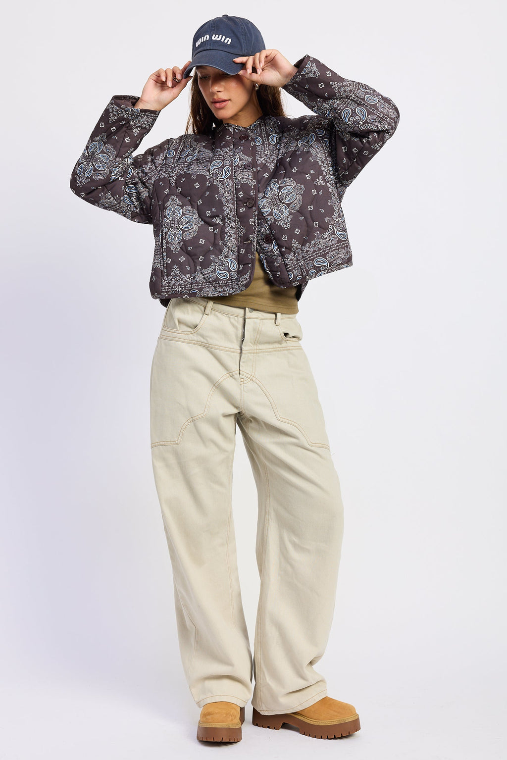Penelope Quilted Paisley Jacket — additional view 4