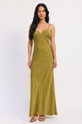 Amara Satin Maxi Dress — additional view 4