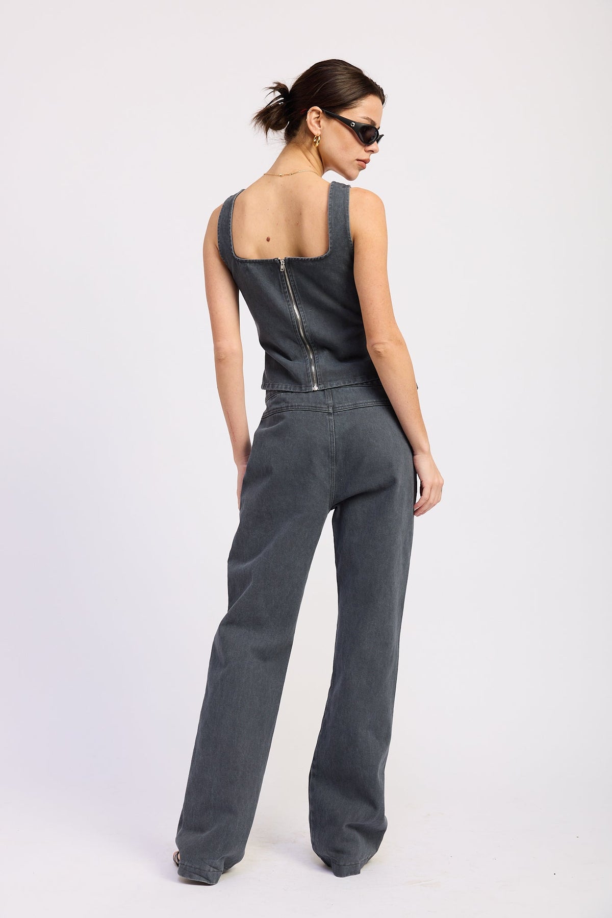 Celandine Belted Cotton Pants