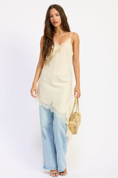 Cadence Asymmetrical Satin Top