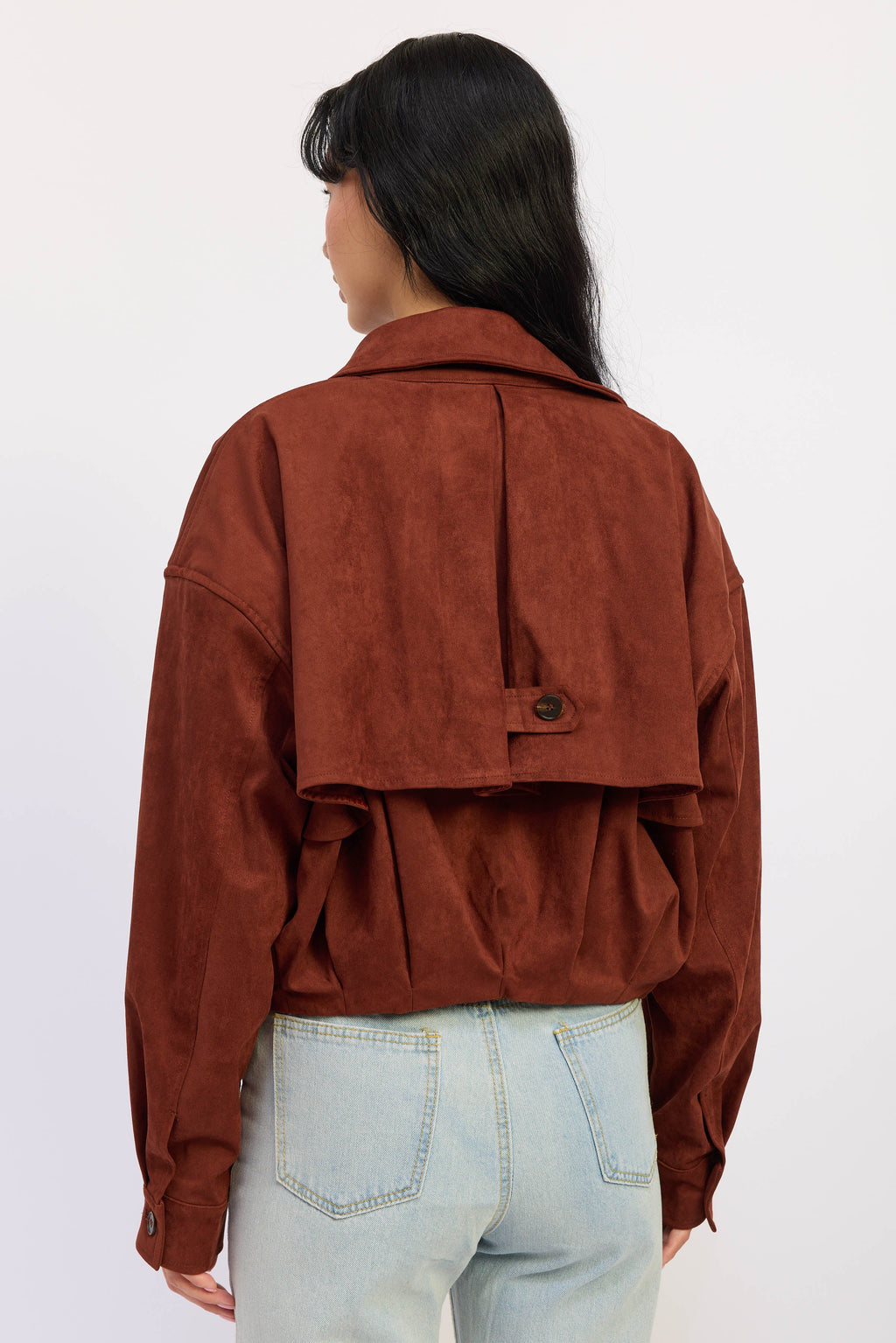 Madison Faux-Suede Trench — additional view 3