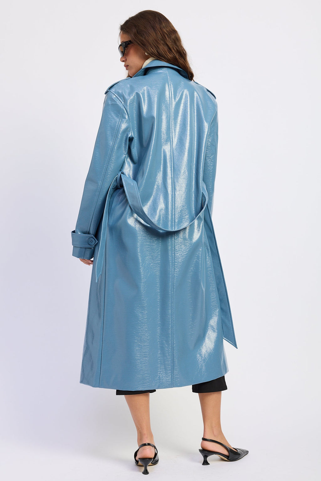 Madelyn Faux-Leather Trench — additional view 3