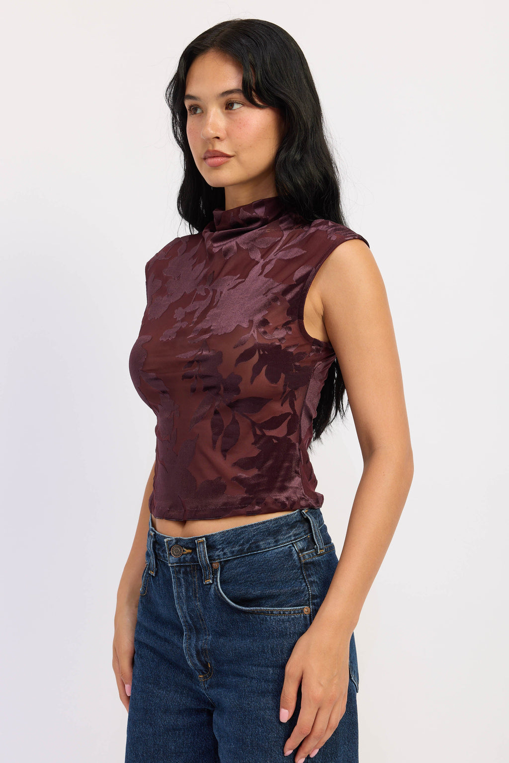 Lucia Mock-Neck Knit Top — additional view 2