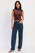 Lucia Mock-Neck Knit Top — additional view 4