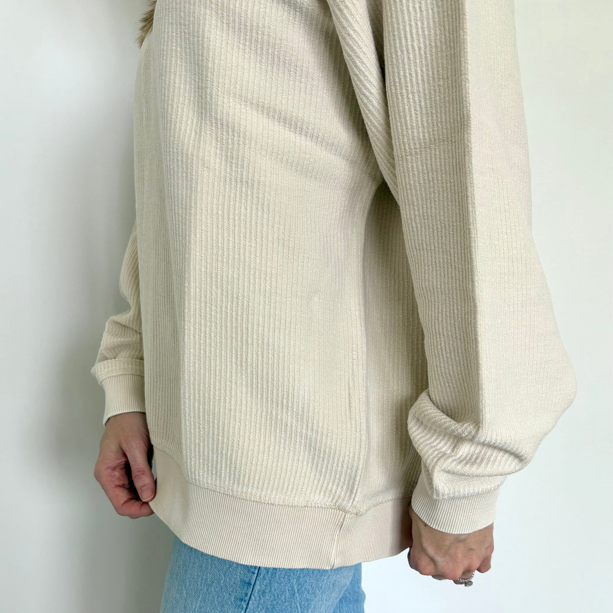 Oversized Corded Crew