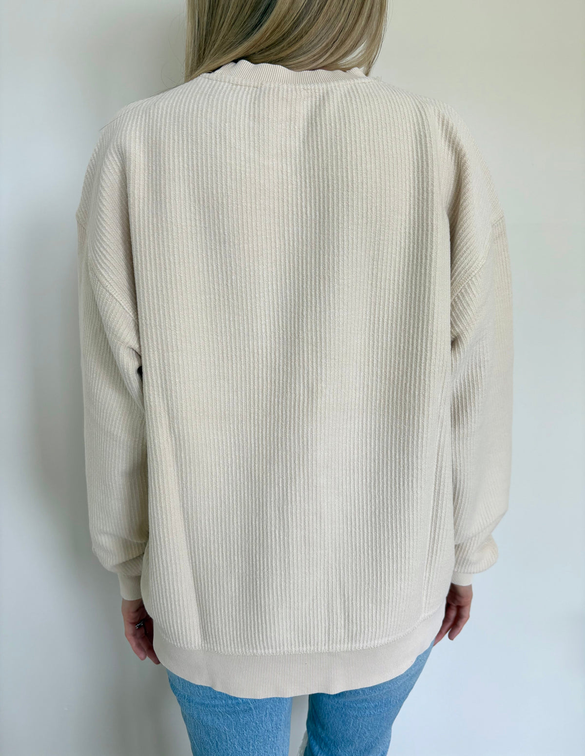 Oversized Corded Crew