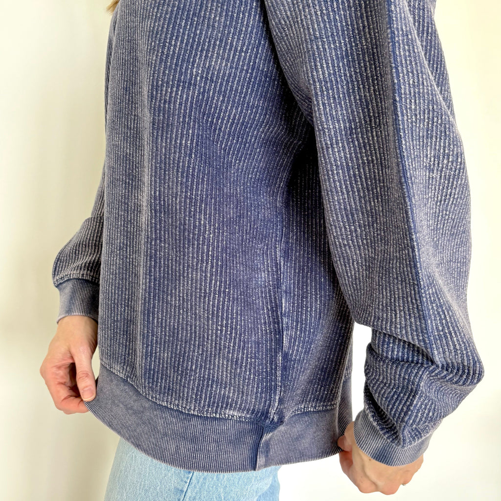 Oversized Corded Crew
