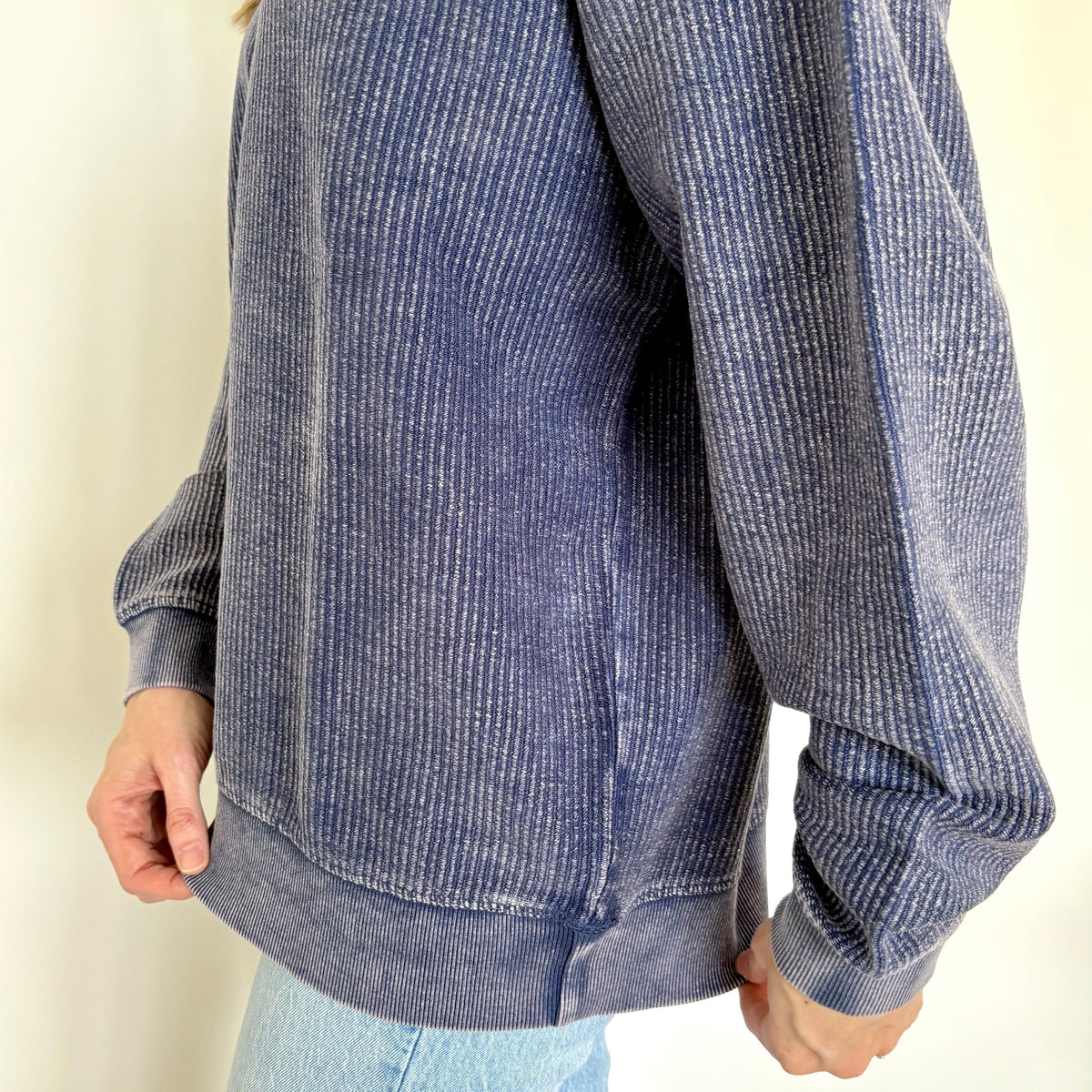 Oversized Corded Crew