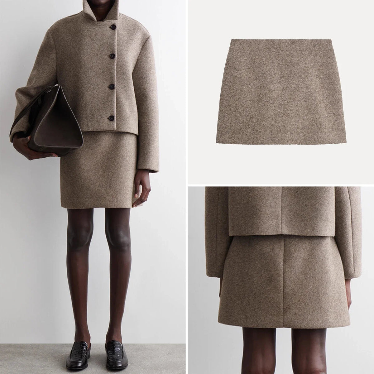 A-Line Midi Skirt
