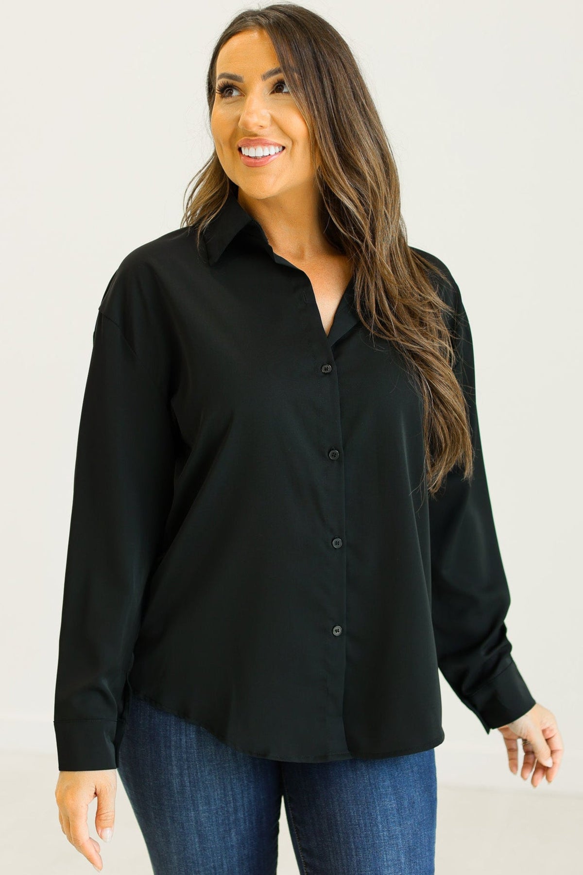Kathryn Button-Up, Black — additional view 9