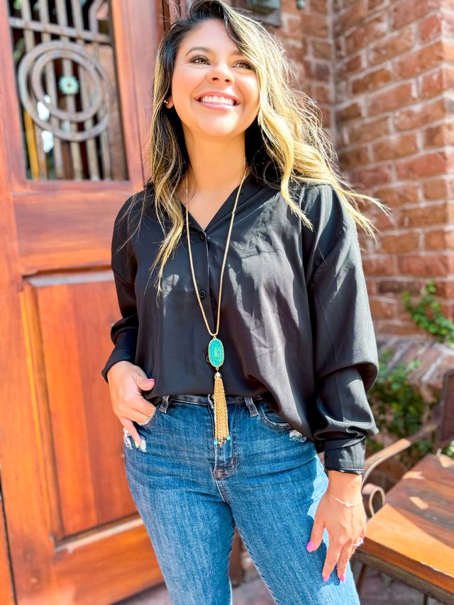 Kathryn Button-Up, Black — additional view 14