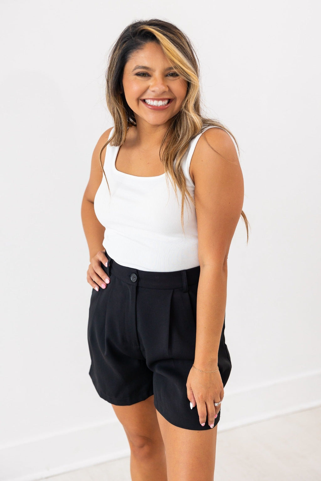 Bella Tank Top, White — additional view 5