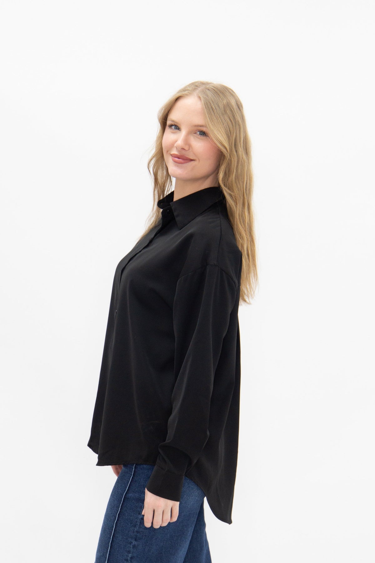 Kathryn Button-Up, Black — additional view 7