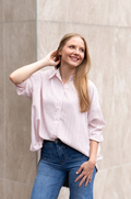The Kathryn Button-Up, Striped Pink — additional view 8