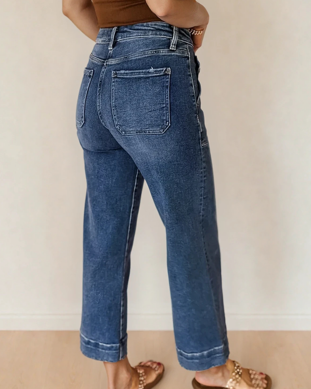 Willow Cropped High Rise Wide Leg Jeans — additional view 5