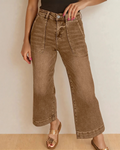 Willow Cropped High Rise Wide Leg Jeans