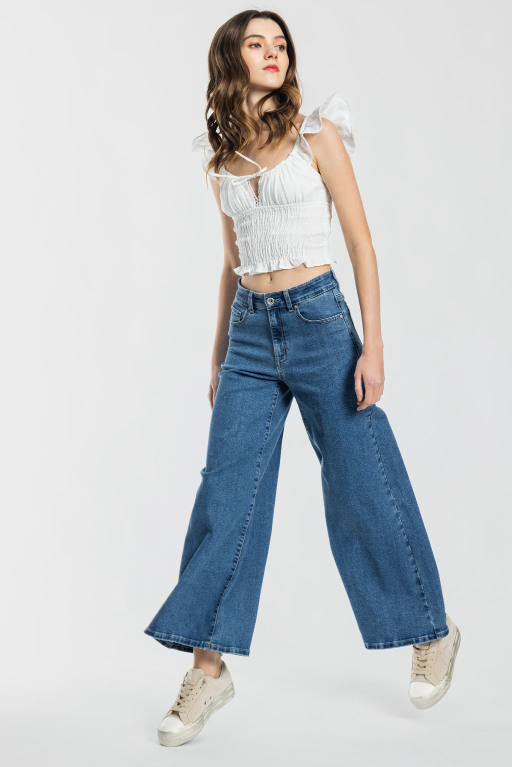 High Rise Super Wide Leg Jeans — additional view 4