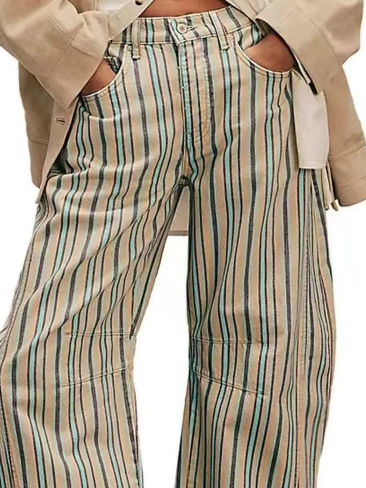 Printed Wide-Leg Jeans — additional view 9