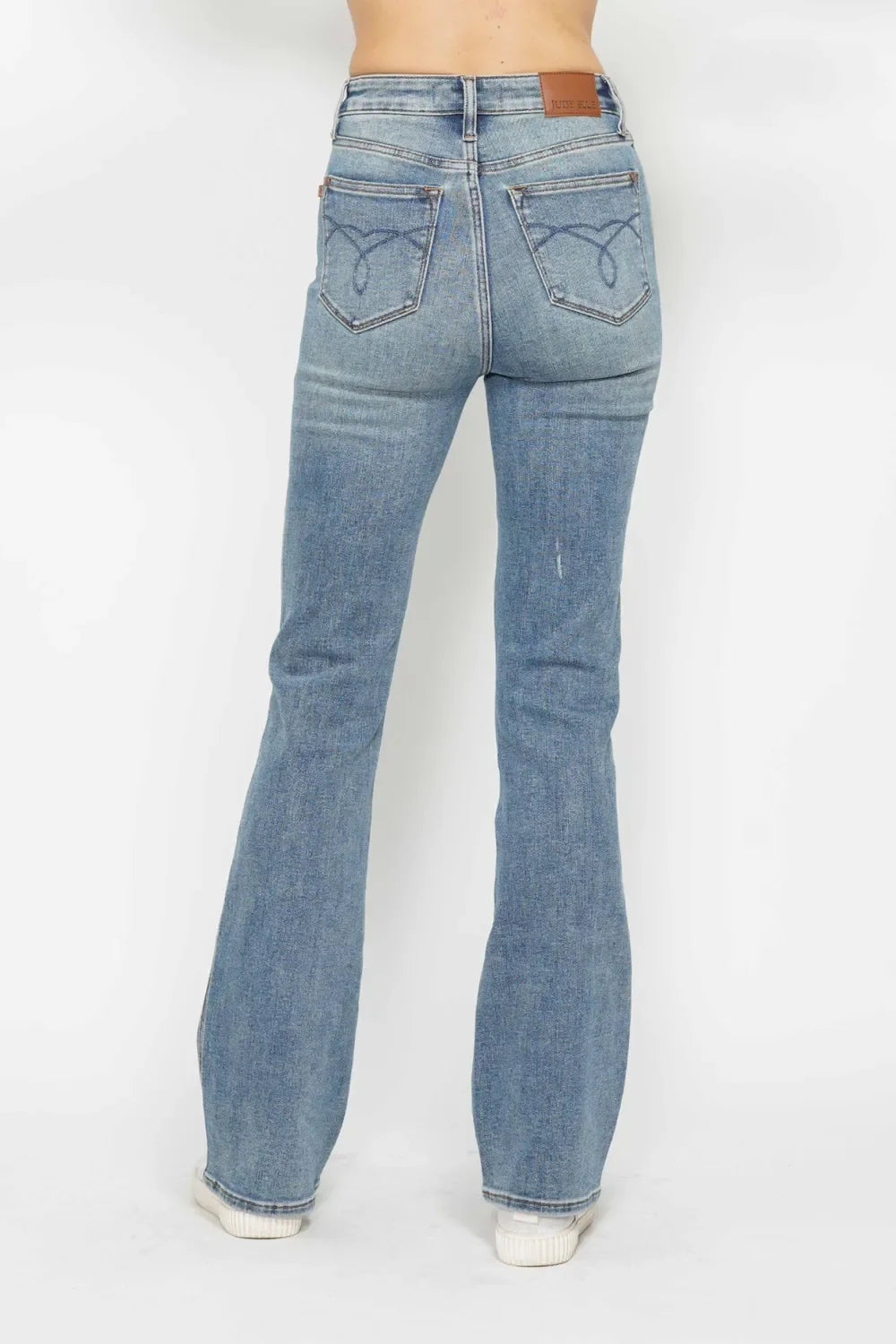 Embroidered-Pocket Bootcut Jeans — additional view 15
